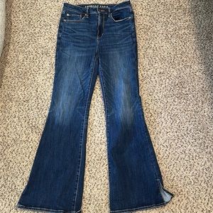 AE Jeans 👖 Super High Rise Flare size 8